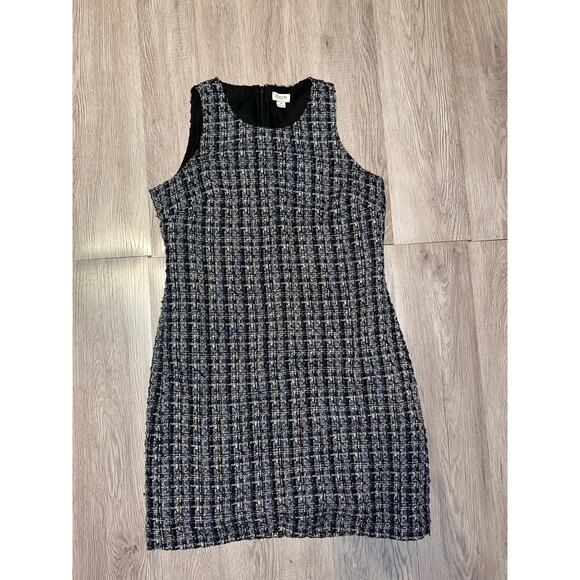 J.Crew - Tweed shift dress / 4 / blue - Picture 2 of 9